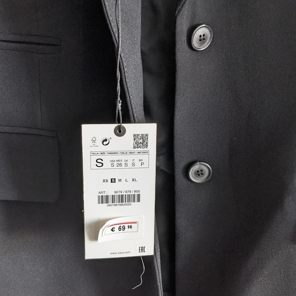 NWT Zara Oversized Saint Effect Black Blazer - Picture 8 of 8